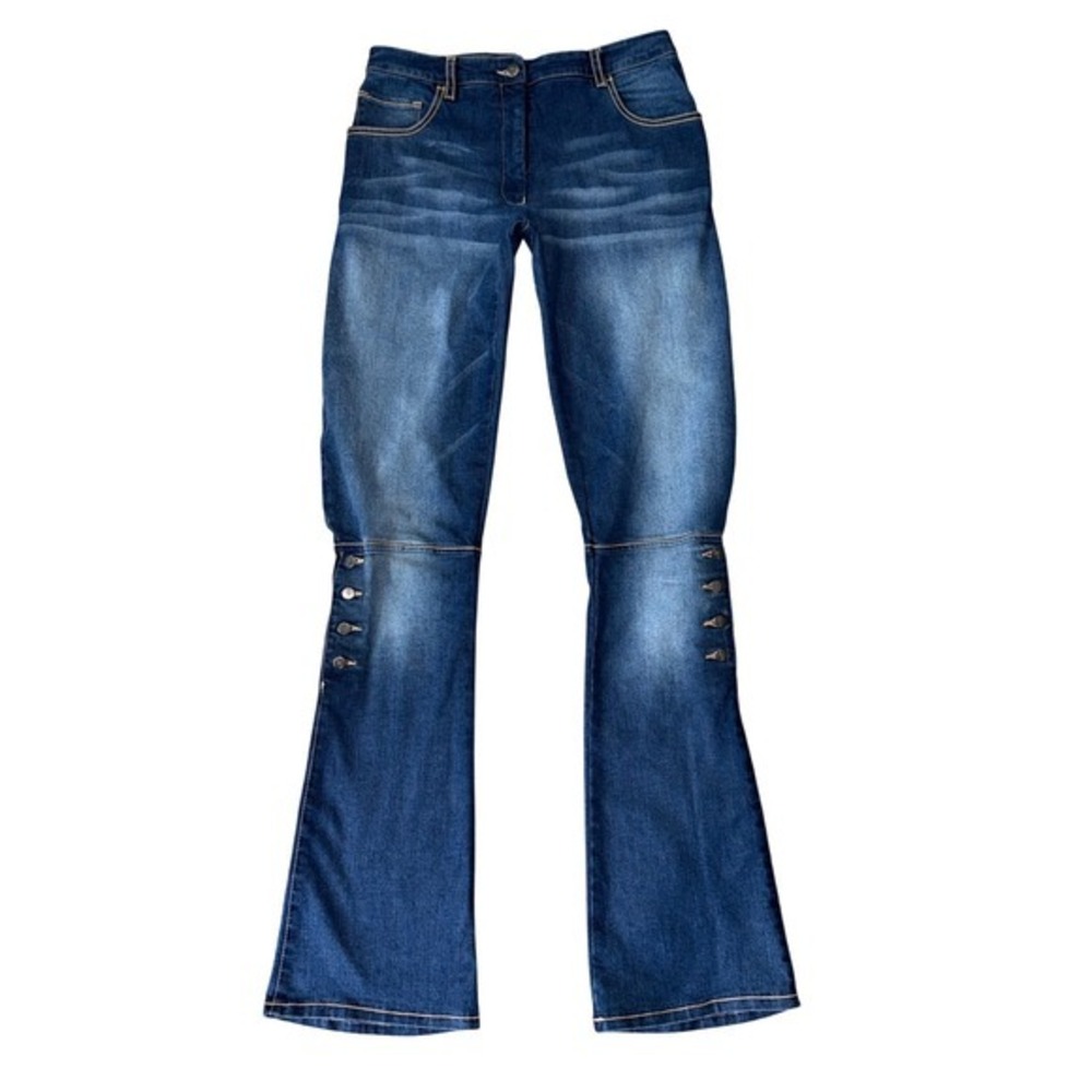 DIESEL x KARL LAGERFELD Italy Y2K 2002 Rare Articulated Flare Jeans | Sz 29